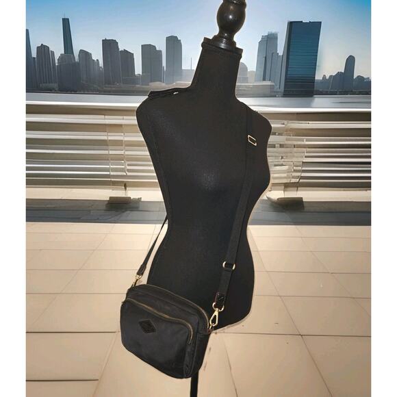 MZ WALLACE Small Nylon Black Crossbody Bag 8x5.5x2